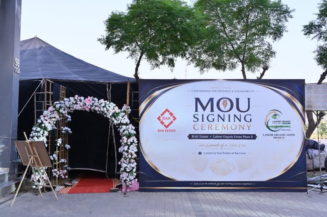 MOU Signing Ceremony Lahore Organic Farms phase II