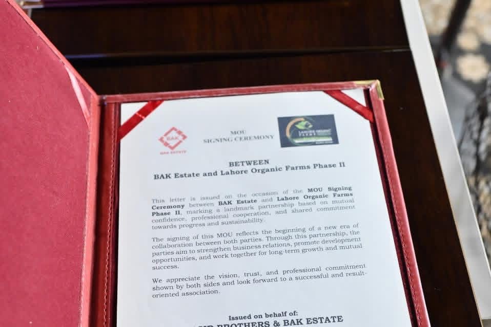 MOU Signing Ceremony Lahore Organic Farms phase II - gallery image